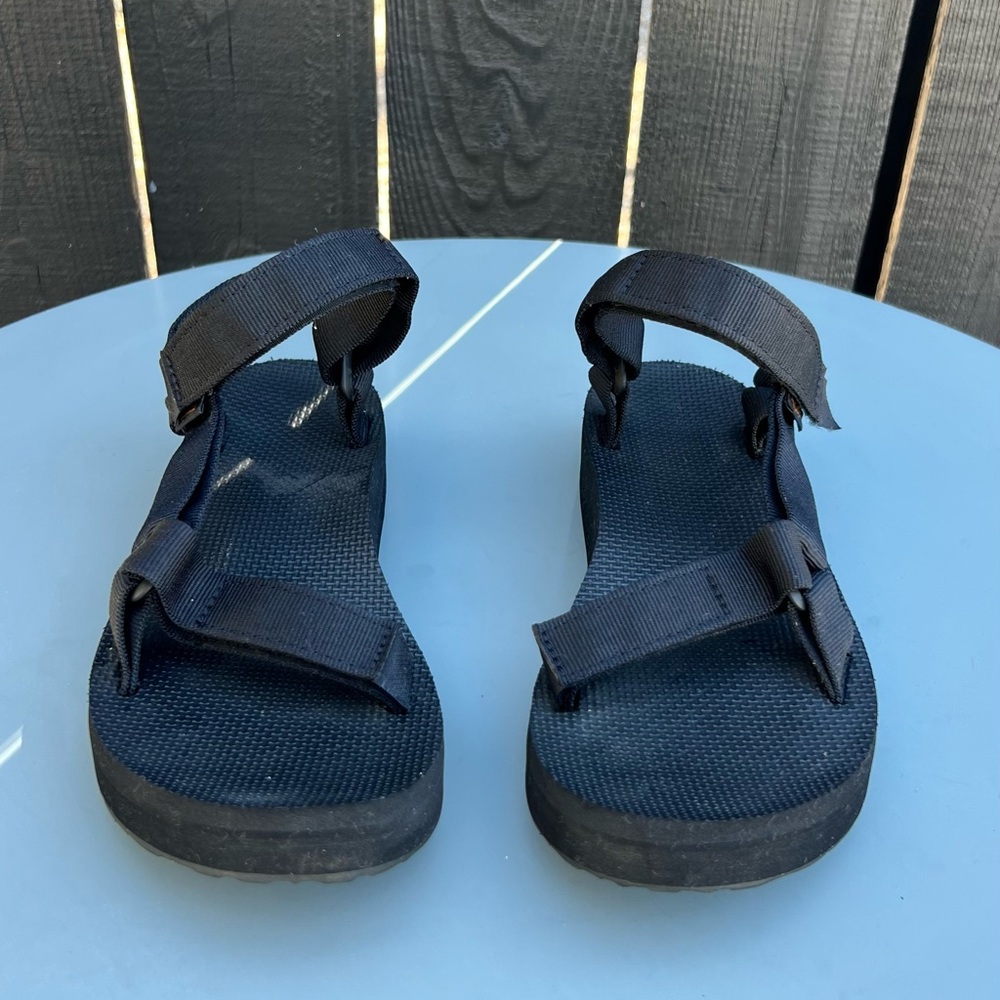 Teva Black Adjustable Sandals